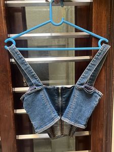 Denim Corset Top