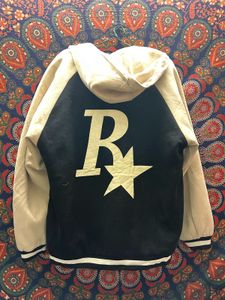 Varsity Style Zip-Up Hoodie
