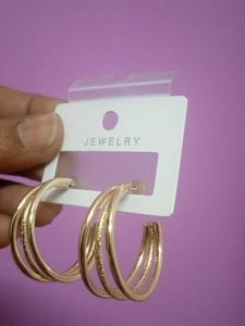 Hoop Earrings-Anti Tarnish- Office Wear Ear Rings