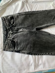 Black And Greyish Denim