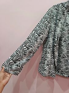 Trendy Black and White Jacket