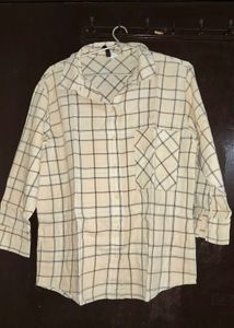 Checked Button-Up Shirt