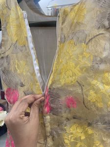 Yellow Net Frock📌buy 1 Get  -1 Frock