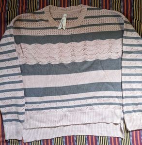 High Low Style Light Sweater
