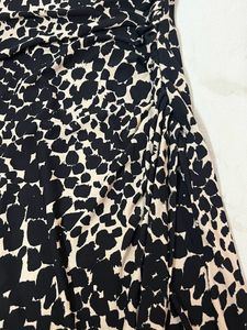 Leopard Print ( Ruffled) (Black  And Cream)