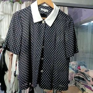 White Colour Polka Dot