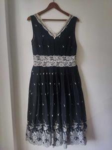 Branded Lace Chiffon Dress