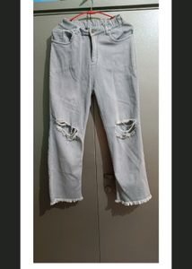 Ripped Jeans - Grey