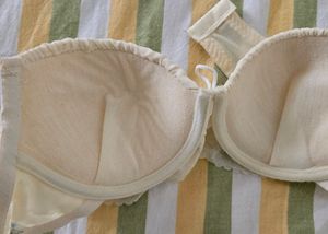 Ivory Ruffle Trim Bra