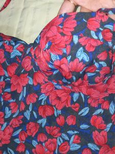 Floral Bustier Top From Shein