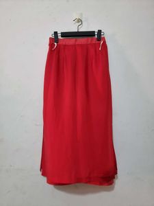 Red Straight Skirt