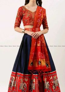 Elegant Lehenga Choli Set (Unstitched)