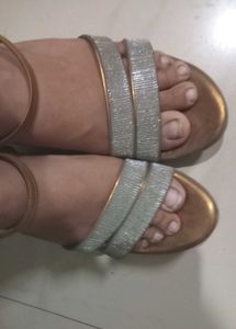 Sparkly Wedge Heels With Zara Box Todays Offer 500