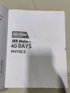 JEE Main Physics In 40 Days By Arihant