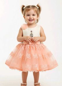 Adorable Peach Party Dress
