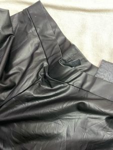 Black Faux Leather Leggings