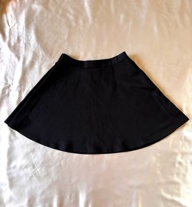 Shein Black Mini Flared Skirt
