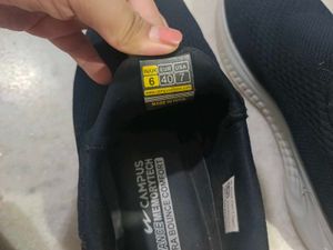 Campus Jet Black Mens Shoes