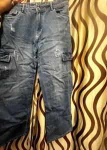 Cargo Denim Pants