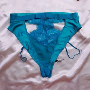 Teal Lace Thong panty