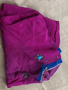 Bandhani Printed Rhinestone Saree