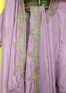 Elegant Lavender Salwar Kameez❣️Full Zari Dupatta