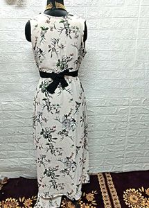 Floral Cream Maxi Dress/Gown