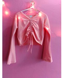 Peach Crop Top