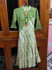 Beautiful Green Coloured Ethnic Gown