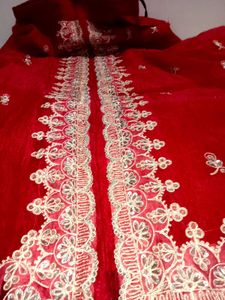red ethnic lehenga skirt