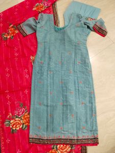 Partywear Afgani Kurta With Beautiful Duppata