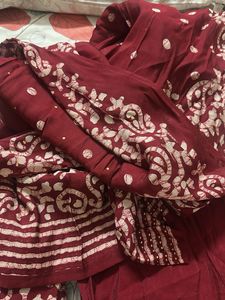 Batik Print Silk Dress