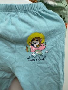 Cute Baby Footed Pant Set Of 2