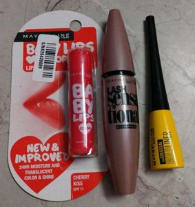Eyeliner & Mascara & Lipbalm