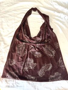 Beautiful Cowl Neck Halter Top