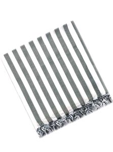 Grey Striped Cotton Bedsheet Bhagalpuri Topsheet