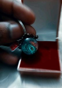 A Unique Keychain Type article Peacock Feather Des