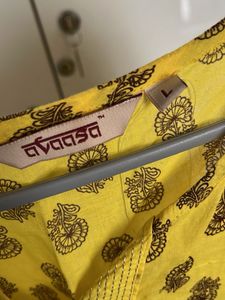 Yellow Printed Top