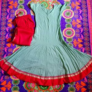 🟢 Light Green Kurti Set🟢👗