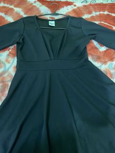 Black Fit &amp; Flare Dress