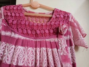 Soft Netted Pink Top