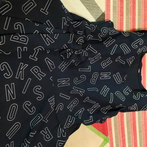 blue crop top