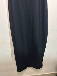 Chic Black Puff Sleeve Midi Dress