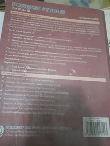 Title: Business Studies – Class 11 (New Edition)