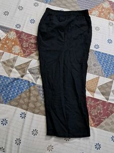 Linen Long Black Skirt