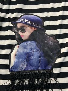 Zebra Lined Top