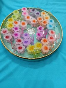 Flower Hair Claw Clips