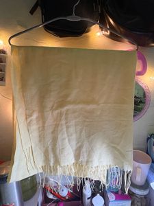 Yellow Scarf with Fringe