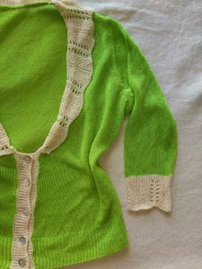 Knitted Lime Green Fairycore Top 💚