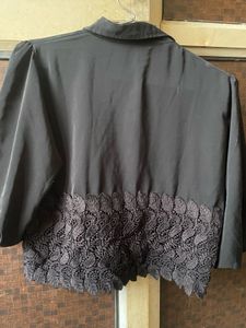 Elegant Black Lace Top